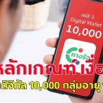 เปิดหลักเกณฑ์ เงื่อนไข แจกเงินดิจิทัล 10,000 กลุ่มอายุ 16-20 ปี